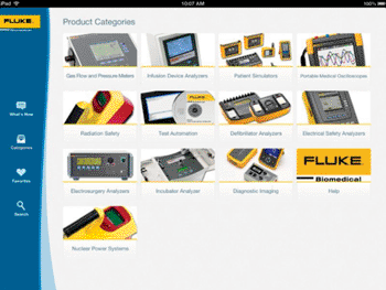 Image: The Fluke Biomedical Mobile app (Photo courtesy of Fluke Biomedical)